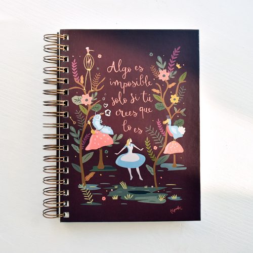 Cuaderno de Cuento Alicia "Algo es imposible"